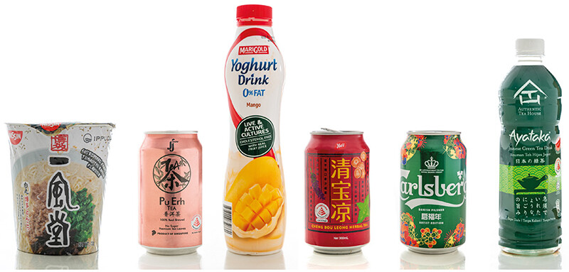 Foto embalagens de Singapura