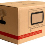 Foto de caixa de papelão da Bobst