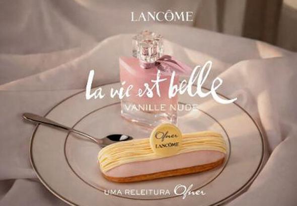 Foto divulgação linha La Vie Est Belle Vanille Nude da Ofner e Lancome.